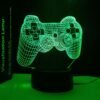 3D Gamepad Lamp Game Console Night Light 3D Illusion lamp Kids Bedroom Decor as Xmas Holiday Birthday Gifts for Boys Girls