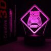 Beettlamp Gamer Zone Night Light with Gamepad Graphic 3D Illusion LED Lamp 16 Colors - Image 2