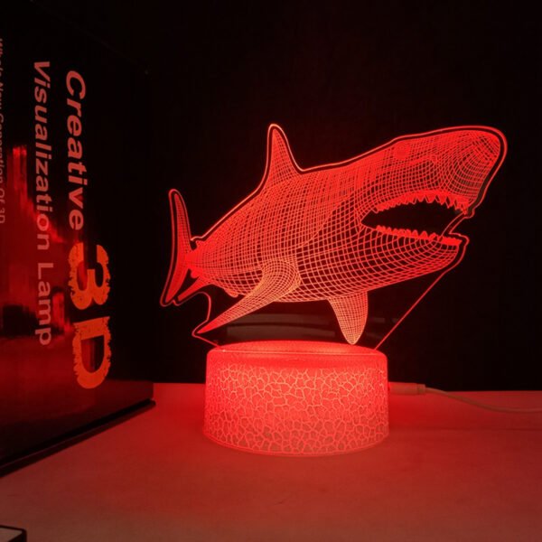 3D Shark Lamps Ocean Animal 3D Illusion Night Lights