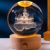 Beettlamp 8CM Crystal Ball Night Light for Kids with Wooden LED Light Base - Image 15