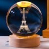 Beettlamp 8CM Crystal Ball Night Light for Kids with Wooden LED Light Base - Image 12