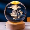 Beettlamp 8CM Crystal Ball Night Light for Kids with Wooden LED Light Base - Image 11