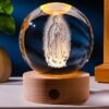 Beettlamp 8CM Crystal Ball Night Light for Kids with Wooden LED Light Base - Image 8