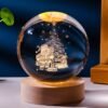 Beettlamp 8CM Crystal Ball Night Light for Kids with Wooden LED Light Base - Image 6