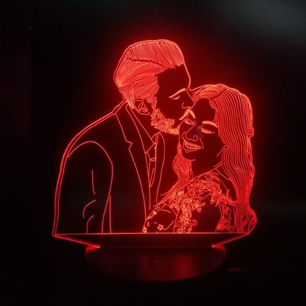 Customize Football Basketball Stars Photos Pets To 3D Lamps Just send Us A High Definition Picture - Image 4