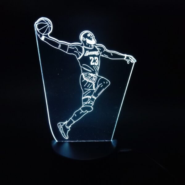 Basketball Stars 3D Illusion Lamp Basketball Fans Gift - Image 3