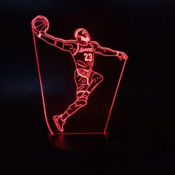 Basketball Stars 3D Illusion Lamp Basketball Fans Gift - Image 4