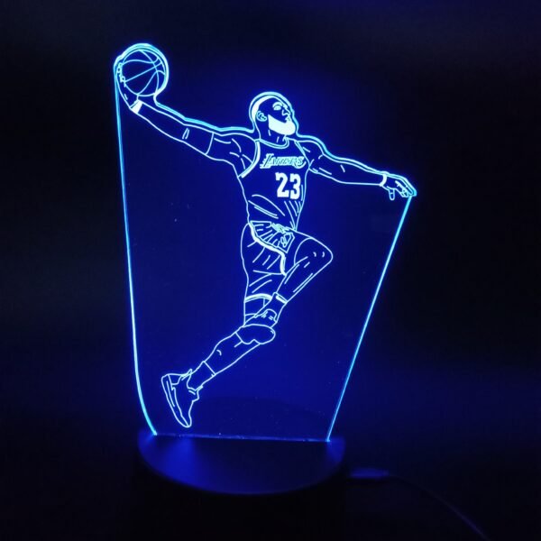 Basketball Stars 3D Illusion Lamp Basketball Fans Gift - Image 6