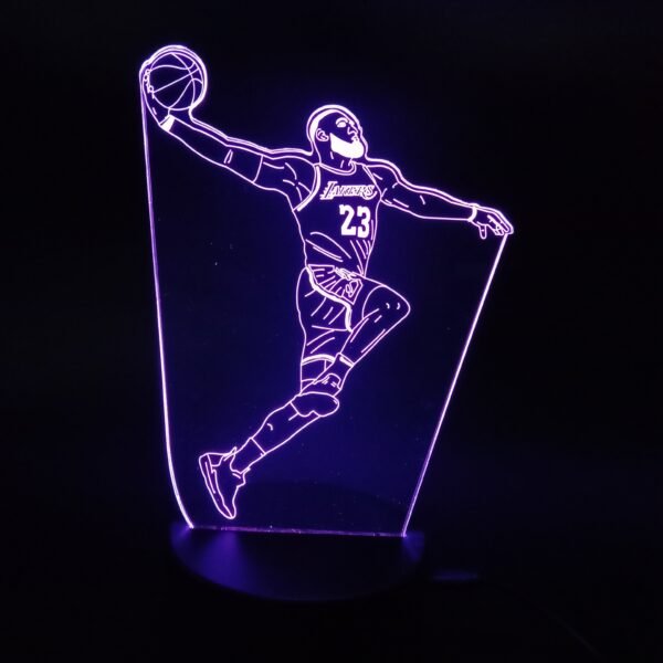 Basketball Stars 3D Illusion Lamp Basketball Fans Gift - Image 5