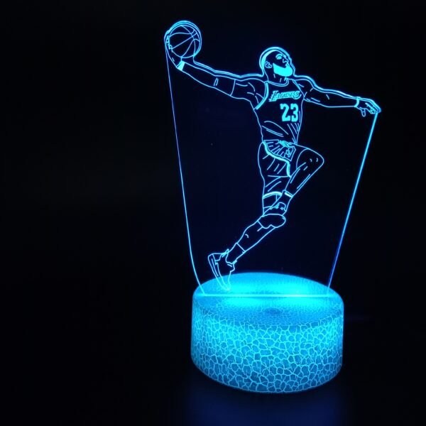 Customize Football Basketball Stars Photos Pets To 3D Lamps Just send Us A High Definition Picture - Image 8