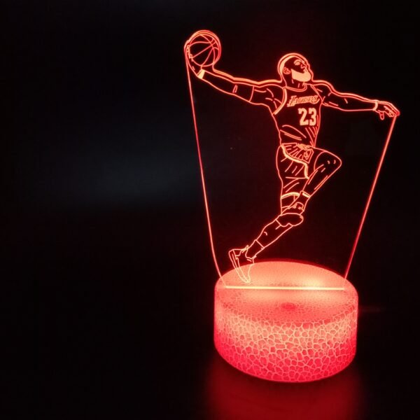 Basketball Stars 3D Illusion Lamp Basketball Fans Gift - Image 7