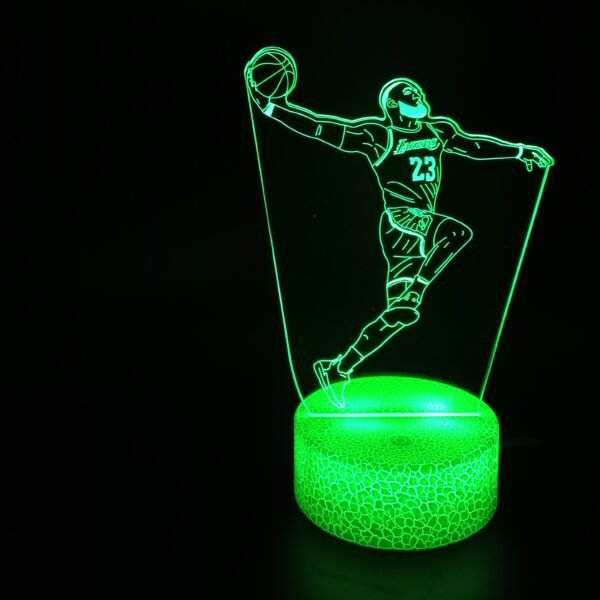 Basketball Stars 3D Illusion Lamp Basketball Fans Gift - Image 8