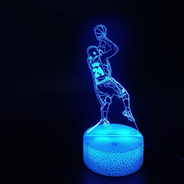 Basketball Stars 3D Illusion Lamp Basketball Fans Gift - Image 13