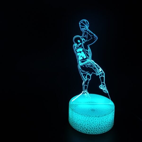 Basketball Stars 3D Illusion Lamp Basketball Fans Gift - Image 14
