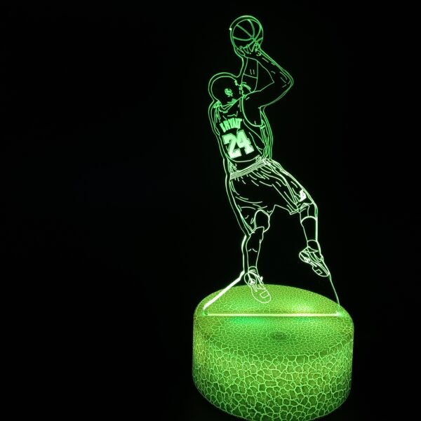 Basketball Stars 3D Illusion Lamp Basketball Fans Gift - Image 12