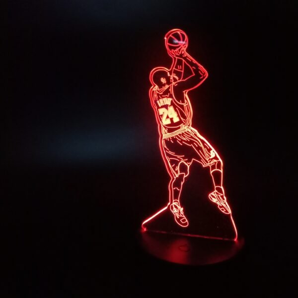 Basketball Stars 3D Illusion Lamp Basketball Fans Gift - Image 9