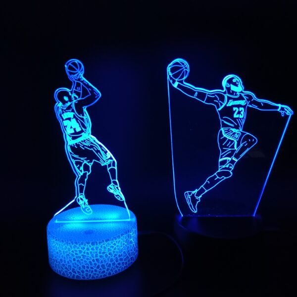 Basketball Stars 3D Illusion Lamp Basketball Fans Gift - Image 18
