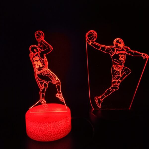 Basketball Stars 3D Illusion Lamp Basketball Fans Gift - Image 17