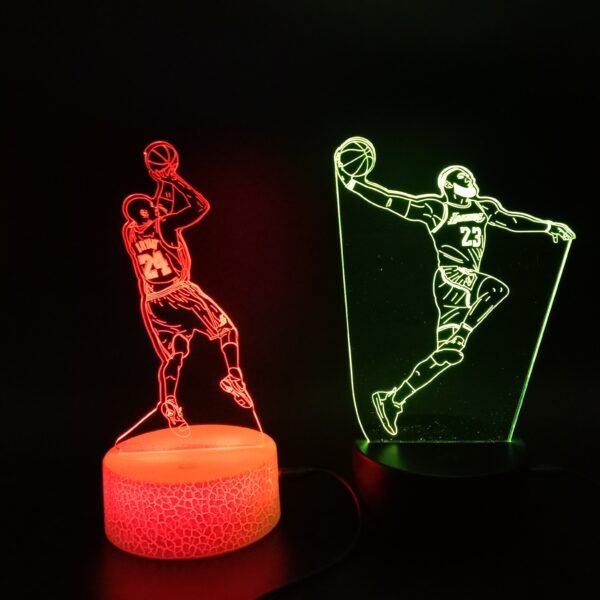 Basketball Stars 3D Illusion Lamp Basketball Fans Gift - Image 16