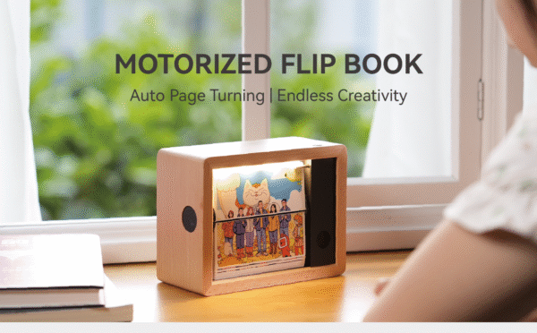Motorized Flip Book Personalized Photo Machine Magic Box with LED Light 32 Pages - Image 6