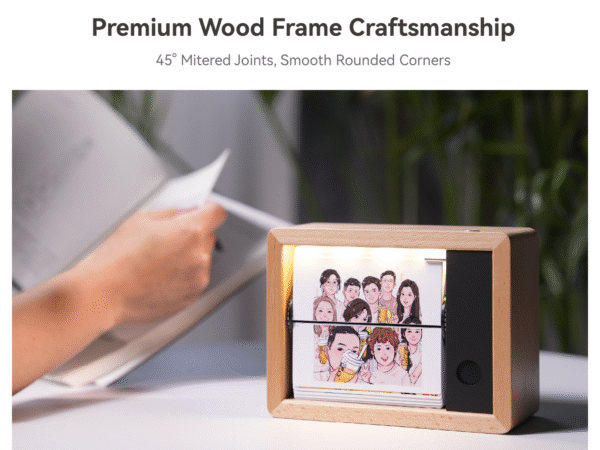 Motorized Flip Book Personalized Photo Machine Magic Box with LED Light 32 Pages - Image 8