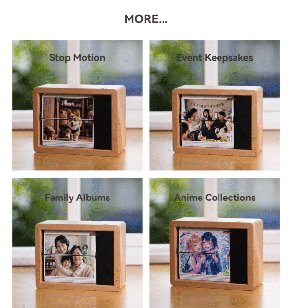 Motorized Flip Book Personalized Photo Machine Magic Box with LED Light 32 Pages - Image 15