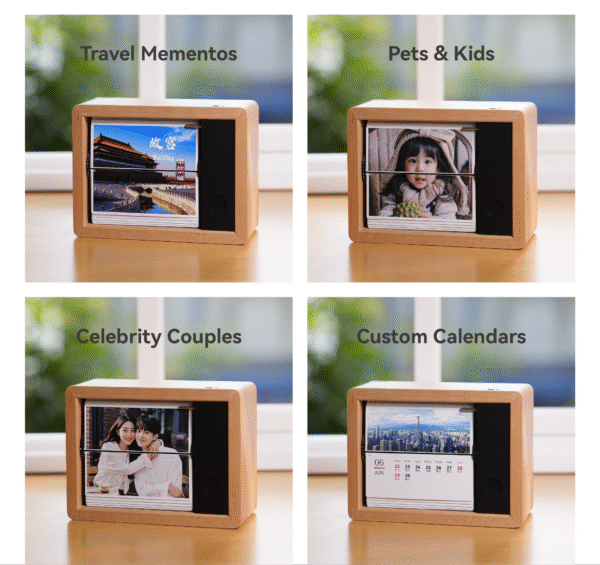 Motorized Flip Book Personalized Photo Machine Magic Box with LED Light 32 Pages - Image 16