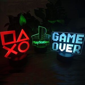 Beettlamp Game Room Decoration 3D Night Light Play Station Xbox Roblox TikTok Remote Control 16 LED Colors Best Gift