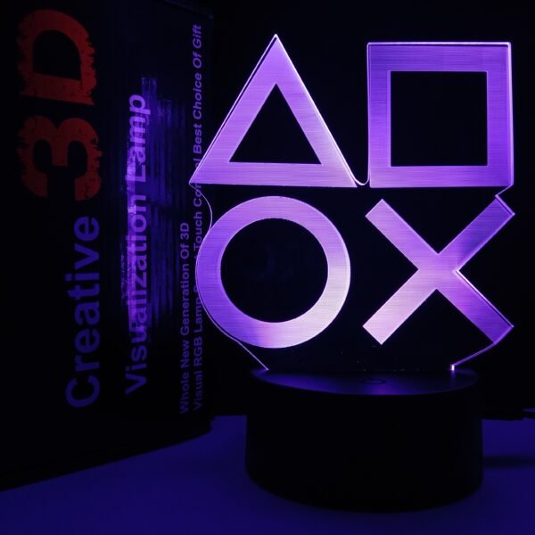 Beettlamp Game Room Decoration 3D Night Light Play Station Xbox Roblox TikTok Remote Control 16 LED Colors Best Gift - Image 21