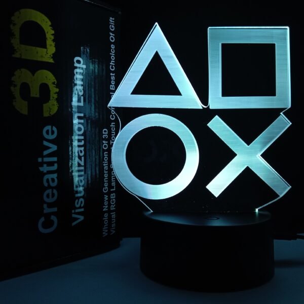 Beettlamp Game Room Decoration 3D Night Light Play Station Xbox Roblox TikTok Remote Control 16 LED Colors Best Gift - Image 20